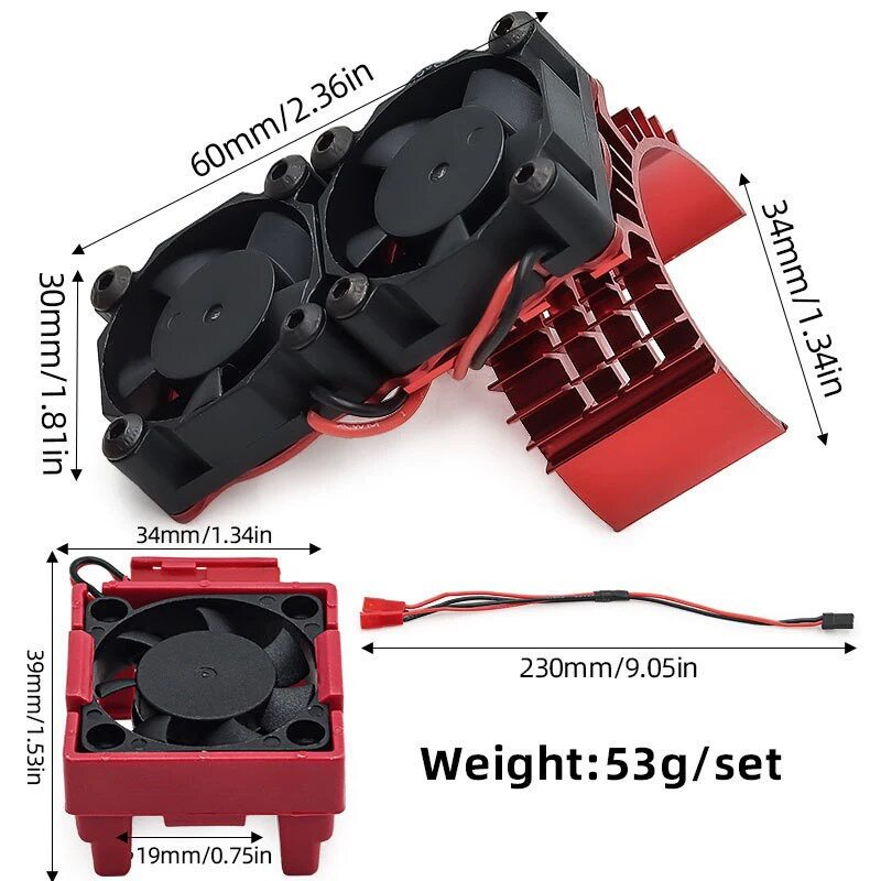 Hobby Zone Rc - Dual Cooling Fan Set High-Speed Heat