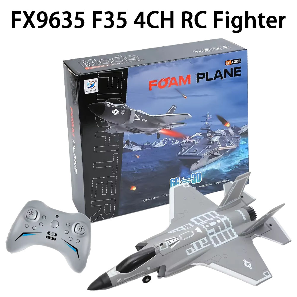 Rc Glider Foam Wing - FX9635 RC Airplane F35 Fighter 4CH