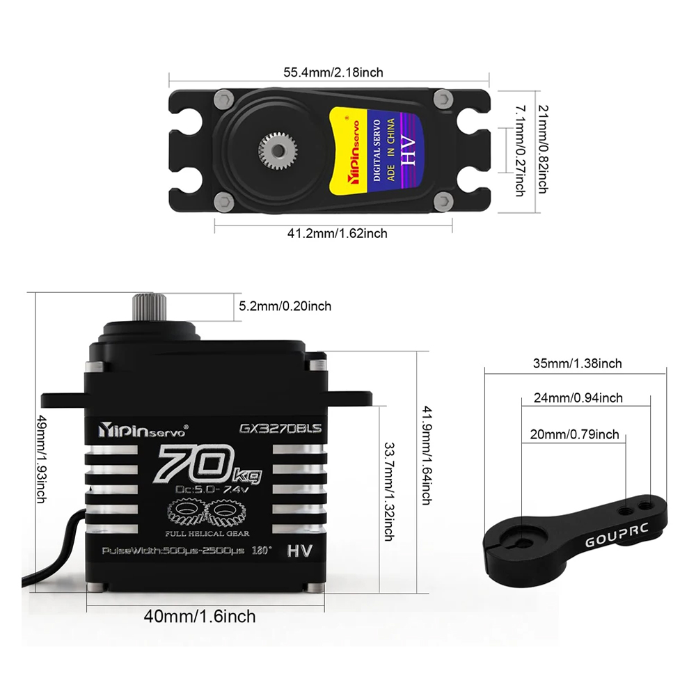 1/2PCS 70KG Large Torque Brush - Rc Hobby Motors 评论和价格