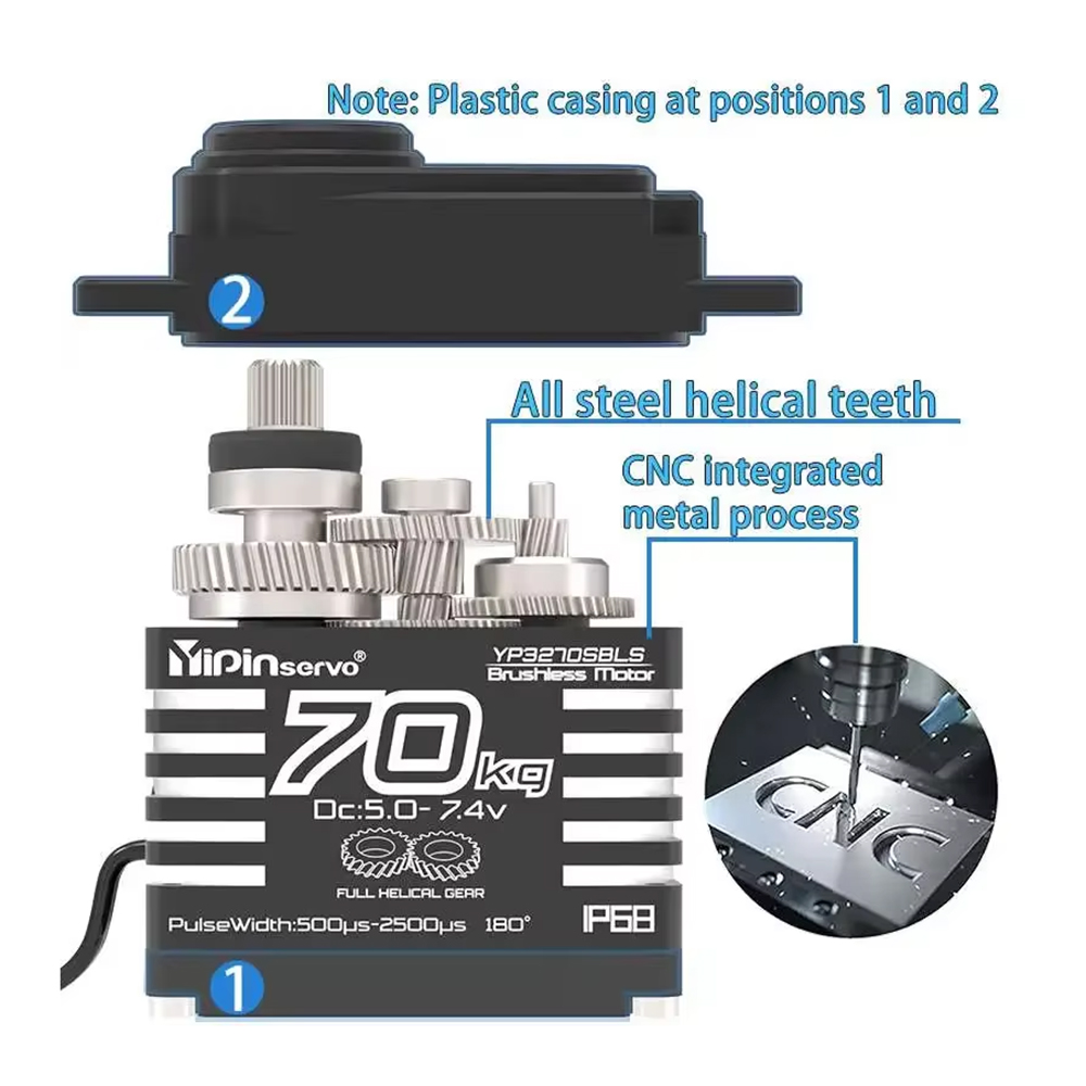 1/2PCS 70KG Large Torque Brush - Rc Hobby Motors 评论和价格