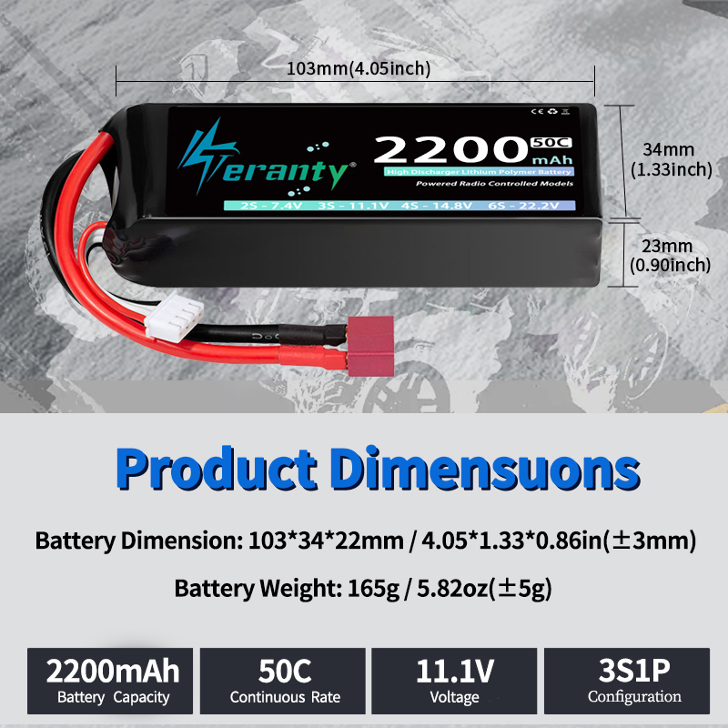 TERANTY 3S 2200/2400/2600mAh L - Hobby Zone Rc 评论和价格