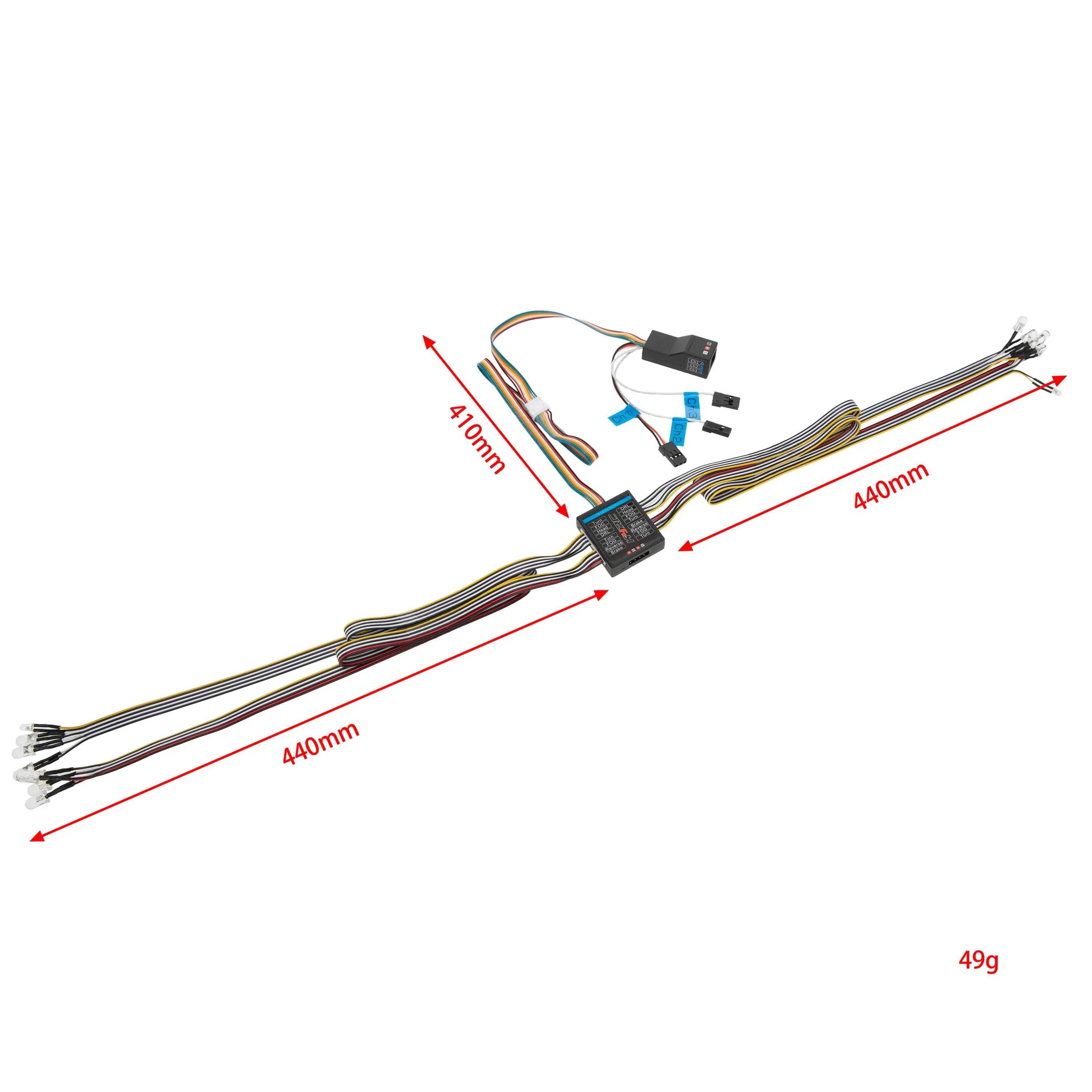 RC Car 1/8 1/10 RC Car 14 LED  - Rc Hobby Nook 评论和价格