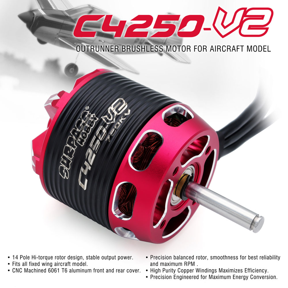 SURPASS HOBBY C4240 750KV/850K - Rc Hobby Motors 评论和价格