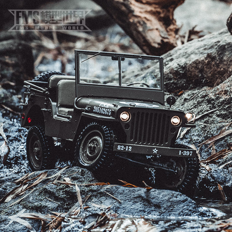 FMS 1:6 1941 MB Willys Jeep 4W - Rc Jeep Hobby 评论和价格