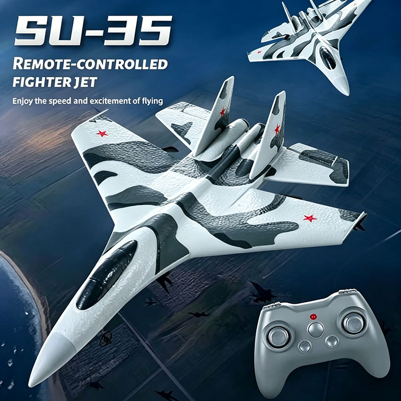 FX8820 RC Fighter Jet SU35 3CH - Rc Glider Foam Wing 评论和价格